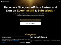 Nicegram Affiliate Program Website Preview