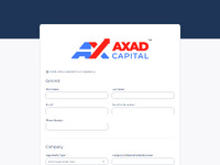 Axad Capital Website Preview