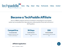 Techpaddle Affiliate Website Preview