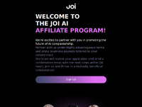 Joi AI Affiliate Program Website Preview