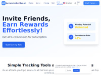 AccurateScribe AI Affiliate Program Website Preview