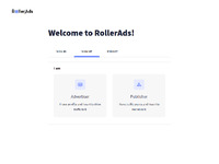 RollerAds Website Preview