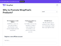 WrapPixel Affiliate Program Website Preview