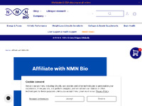 NMN Bio Affiliate Program Website Preview