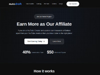 AutoDraft AI Partner Program Website Preview