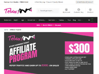Tebux Affiliate Program Website Preview