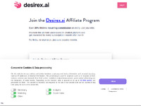 Desirex AI Affiliate Program Website Preview