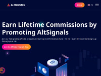 AltSignals Affiliate Program Website Preview