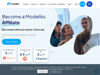 Modeliks Affiliate Program Website Preview