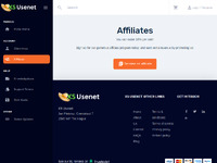 XS Usenet Affiliate Program Website Preview