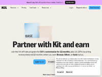 Kit Affiliate Program Website Preview
