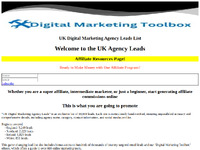 UK Digital Marketing Agency Leads Affiliate Program Website Preview