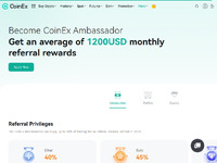 CoinEx Exchange Ambassador Website Preview