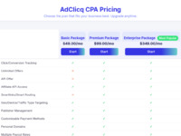 AdClicq Website Preview