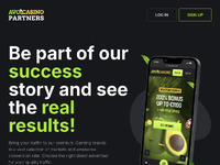 AvoCasino Partners Website Preview