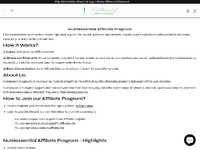 Nutriessential Affiliate Program Website Preview